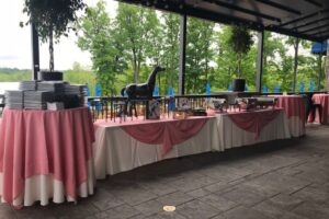 stationary food display outside