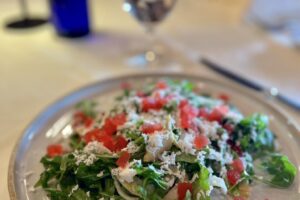 Enjoy a delicious salad at Heritage